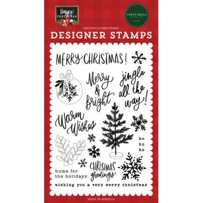 Carta Bella Happy Christmas Clear Stamps - Jingle All The Way